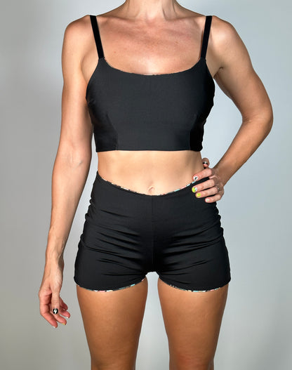 Conjunto Reversible Short  + Top "Kathy"